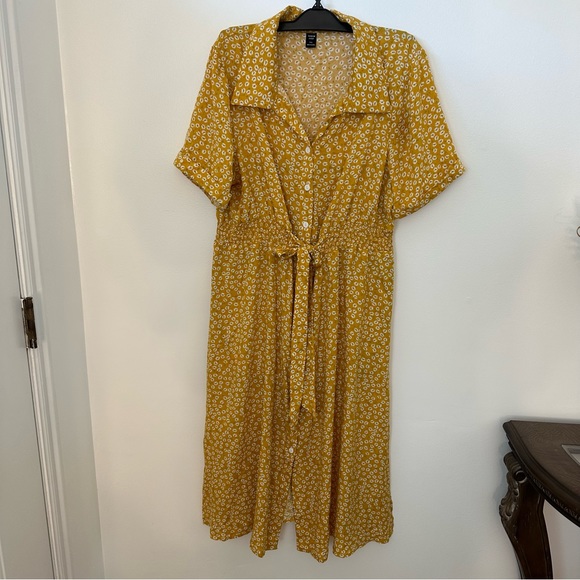 πΈ3/$12 SHEIN dress size 1X, yellow floral perfect conditions - Picture 9 of 14